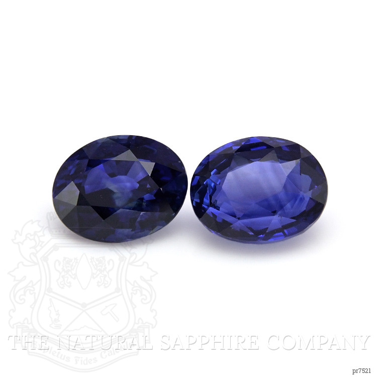 3.80 Ct.Tw. Blue Sapphire Pair from Ceylon (Sri Lanka)