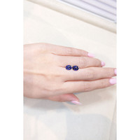 3.80&nbsp;Ct.Tw.Total Carat Weight Blue Sapphire Pair from Ceylon (Sri Lanka) Life Style