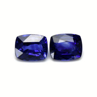 3.93&nbsp;Ct.Tw.Total Carat Weight Blue Sapphire Pair from Ceylon (Sri Lanka) Video