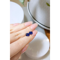 3.93&nbsp;Ct.Tw.Total Carat Weight Blue Sapphire Pair from Ceylon (Sri Lanka) Life Style