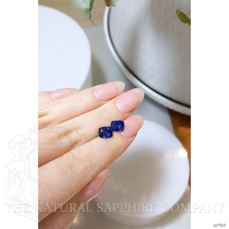 3.93 Ct.Tw. Blue Sapphire Pair from Ceylon (Sri Lanka)