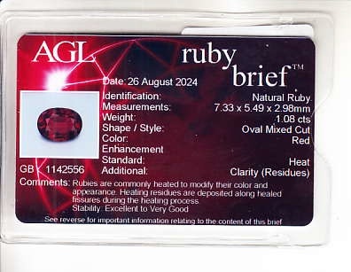 2.14 Ct.Tw. Ruby Pair from Mozambique