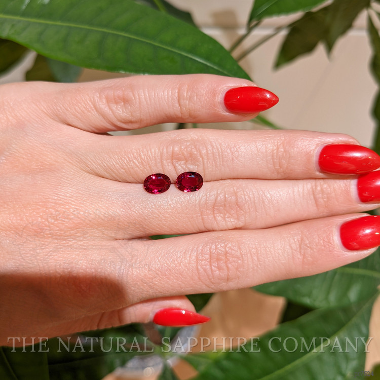 2.14 Ct.Tw. Ruby Pair from Mozambique