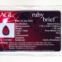 2.19 Ct.Tw.Total Carat Weight Ruby Pair from Mozambique Scan Report