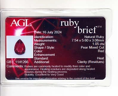 2.19 Ct.Tw. Ruby Pair from Mozambique