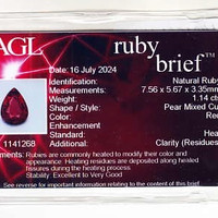2.19 Ct.Tw.Total Carat Weight Ruby Pair from Mozambique Scan Report