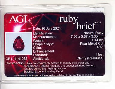 2.19 Ct.Tw. Ruby Pair from Mozambique