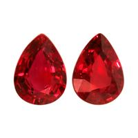 2.19 Ct.Tw.Total Carat Weight Ruby Pair from Mozambique Video