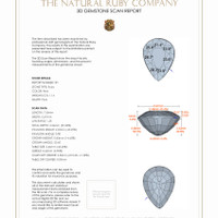 2.19 Ct.Tw.Total Carat Weight Ruby Pair from Mozambique 3 D Scan Report
