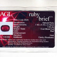 2.26 Ct.Tw.Total Carat Weight Ruby Pair from Mozambique Scan Report