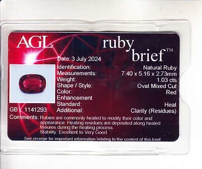 2.26 Ct.Tw. Ruby Pair from Mozambique