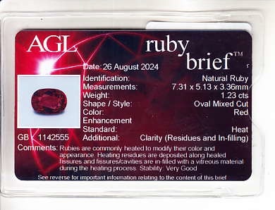 2.26 Ct.Tw. Ruby Pair from Mozambique