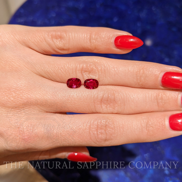 2.26 Ct.Tw. Ruby Pair from Mozambique