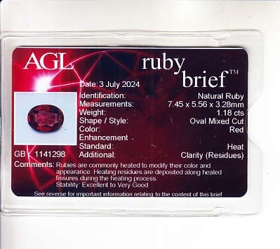 2.33 Ct.Tw. Ruby Pair from Mozambique