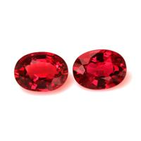 2.33 Ct.Tw.Total Carat Weight Ruby Pair from Mozambique Video