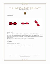 2.36 Ct.Tw.Total Carat Weight Ruby Pair from Mozambique Appraisal