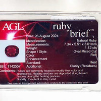 2.36 Ct.Tw.Total Carat Weight Ruby Pair from Mozambique Scan Report