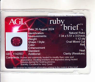 2.36 Ct.Tw. Ruby Pair from Mozambique