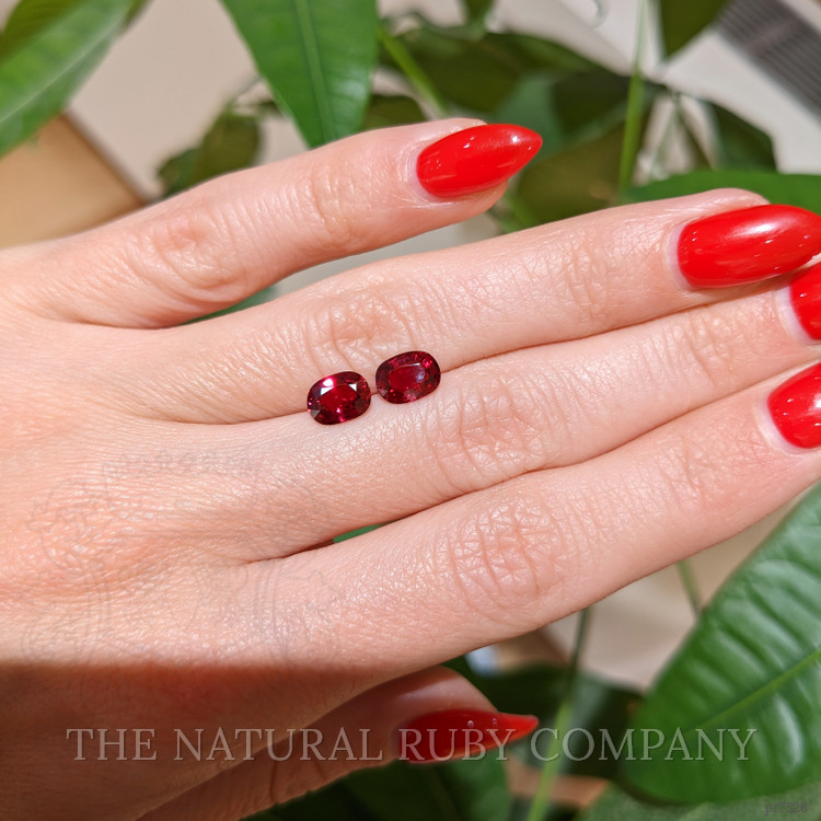 2.36 Ct.Tw. Ruby Pair from Mozambique