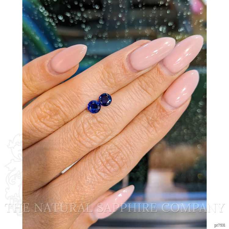 1.21 Ct.Tw. Blue Sapphire Pair from Ceylon (Sri Lanka)