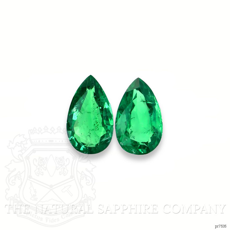 7.94 Ct.Tw. Emerald Pair from Zambia