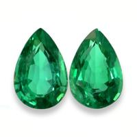 6.08 Ct.Tw.Total Carat Weight Emerald Pair from Zambia Video