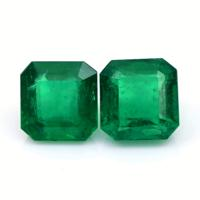6.15 Ct.Tw.Total Carat Weight Emerald Pair from Zambia Video
