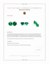 11.02 Ct.Tw.Total Carat Weight Emerald Pair from Zambia Appraisal