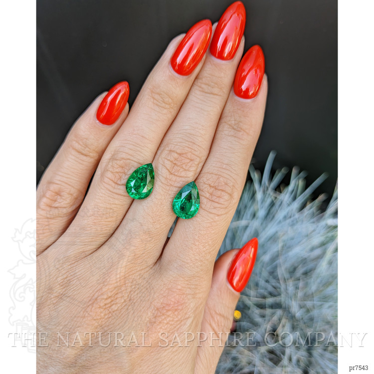 6.04 Ct.Tw. Emerald Pair from Zambia