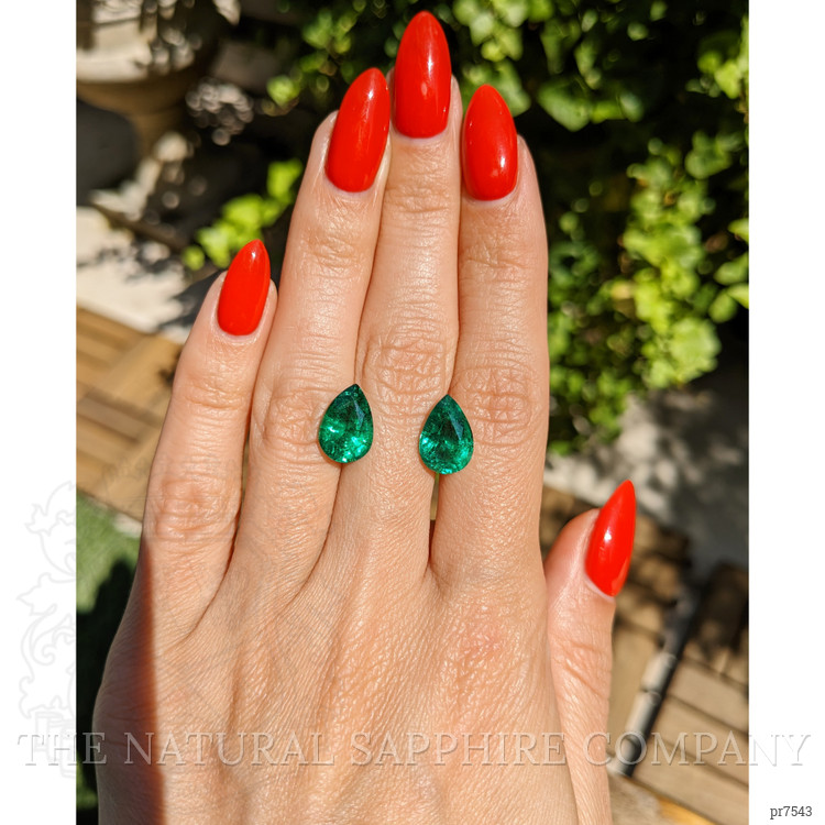 6.04 Ct.Tw. Emerald Pair from Zambia