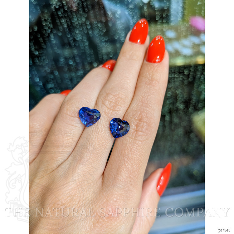 6.16 Ct.Tw. Blue Sapphire Pair from Ceylon (Sri Lanka)