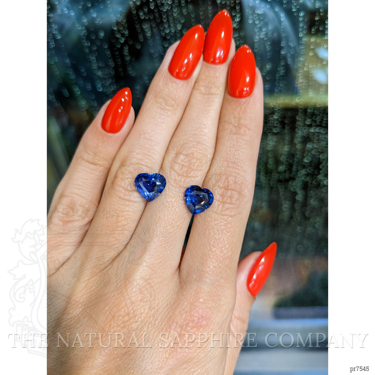 6.16 Ct.Tw. Blue Sapphire Pair from Ceylon (Sri Lanka)