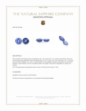 3.11&nbsp;Ct.Tw.Total Carat Weight Blue Sapphire Pair from Ceylon (Sri Lanka) Appraisal