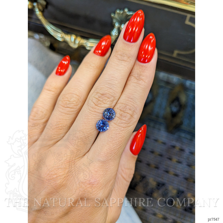 3.11 Ct.Tw. Blue Sapphire Pair from Ceylon (Sri Lanka)