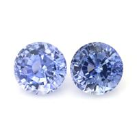 3.21&nbsp;Ct.Tw.Total Carat Weight Blue Sapphire Pair from Ceylon (Sri Lanka) Video