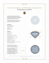10.12&nbsp;Ct.Tw.Total Carat Weight Blue Sapphire Pair from Ceylon (Sri Lanka) 3 D Scan Report