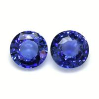4.58&nbsp;Ct.Tw.Total Carat Weight Blue Sapphire Pair from Ceylon (Sri Lanka) Video