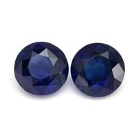 5.04&nbsp;Ct.Tw.Total Carat Weight Blue Sapphire Pair from Ceylon (Sri Lanka) Video