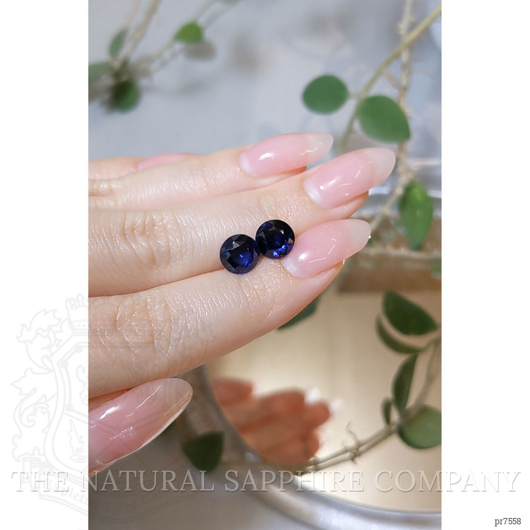 5.04 Ct.Tw. Blue Sapphire Pair from Ceylon (Sri Lanka)