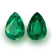 4.10 Ct.Tw.Total Carat Weight Emerald Pair from Zambia Video