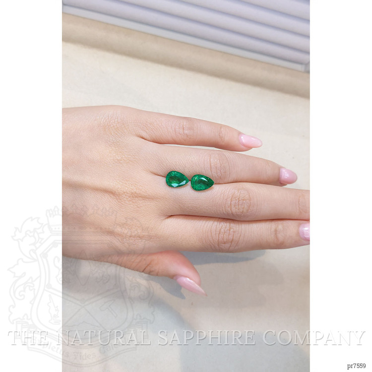 4.10 Ct.Tw. Emerald Pair from Zambia
