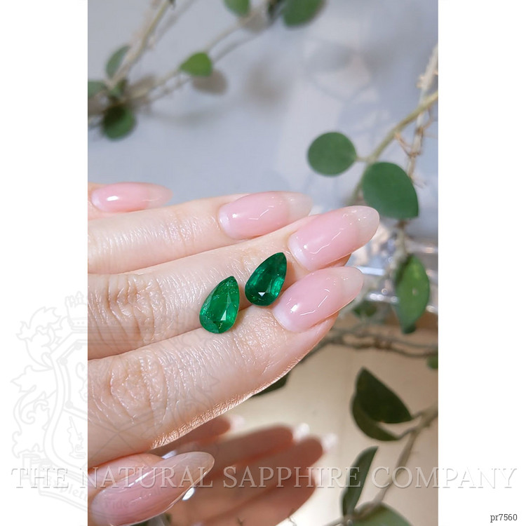 4.82 Ct.Tw. Emerald Pair from Zambia