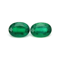 6.50 Ct.Tw.Total Carat Weight Emerald Pair from Zambia Video