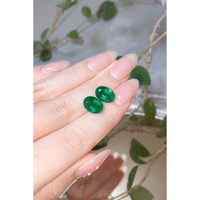 6.50 Ct.Tw.Total Carat Weight Emerald Pair from Zambia Life Style