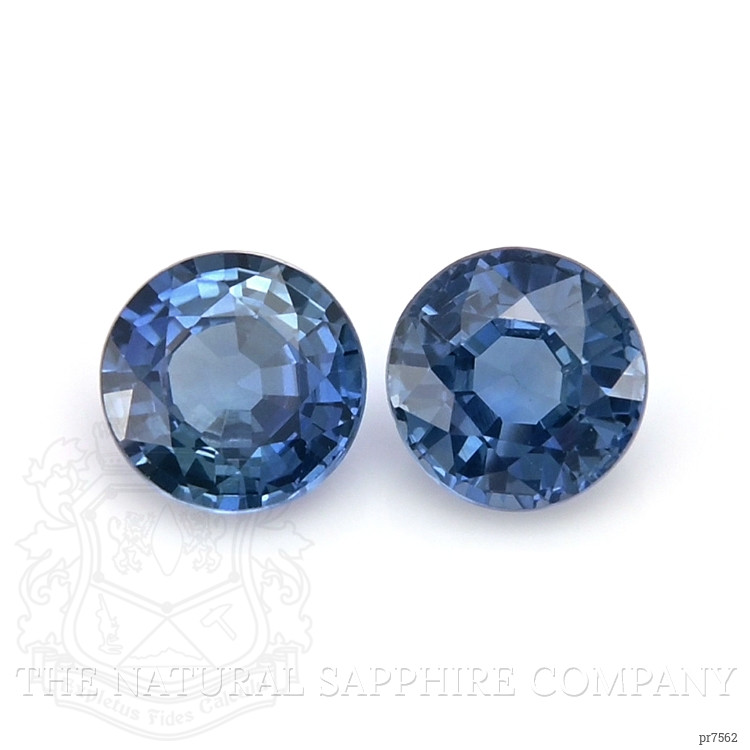 0.74 Ct.Tw. Blue Sapphire Pair from Ceylon (Sri Lanka)