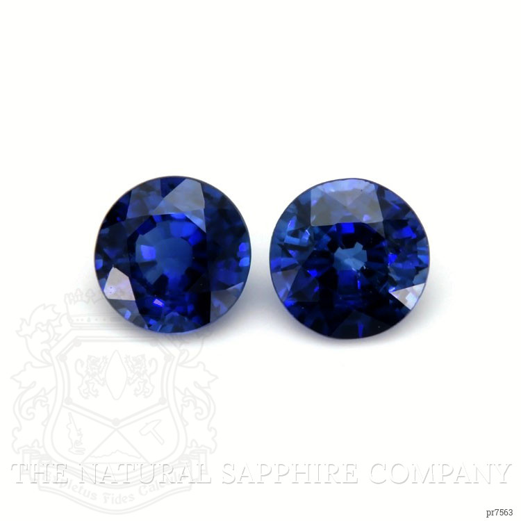 0.65 Ct.Tw. Blue Sapphire Pair from Ceylon (Sri Lanka)