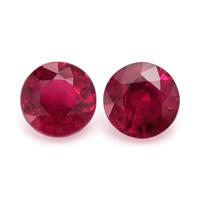 0.66 Ct.Tw.Total Carat Weight Ruby Pair from Mozambique Video
