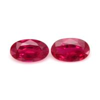 0.47 Ct.Tw.Total Carat Weight Ruby Pair from Mozambique Video