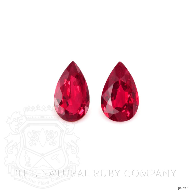 0.50 Ct.Tw. Ruby Pair from Mozambique