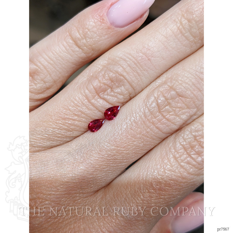 0.50 Ct.Tw. Ruby Pair from Mozambique